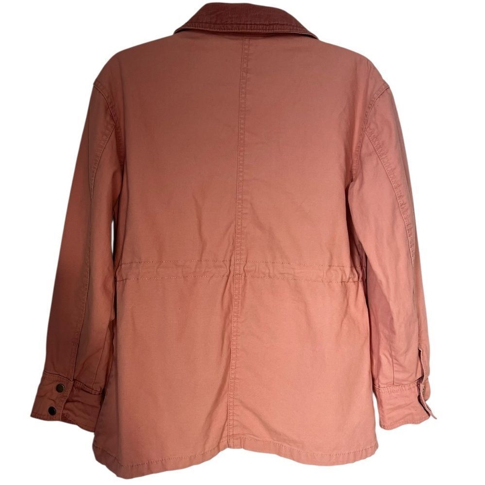 Universal Thread Women's Light Pink Utility Anorak 100% Cotton Barn Jacket Small - Picture 2 of 15
